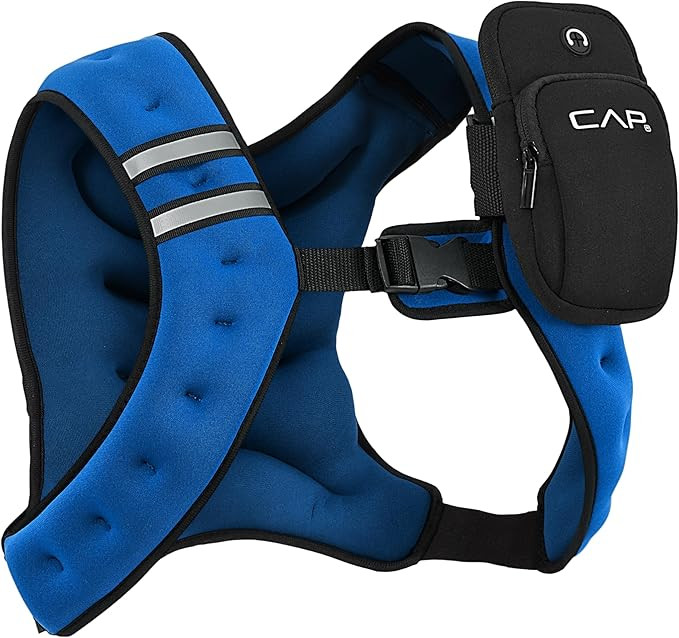 CAP Barbell 8LB Weighted Vest with Phone Pouch