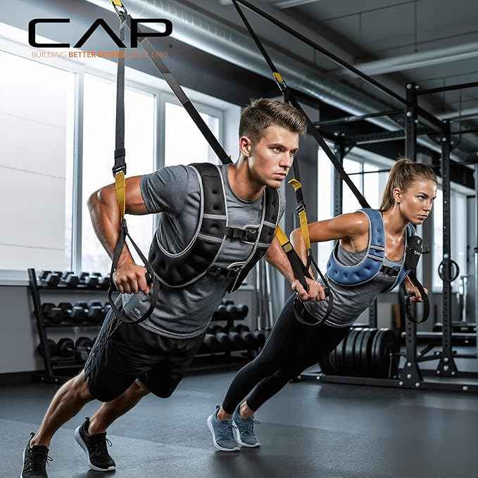 Weighted Vest | 8lb -30lbs | Reflective Workout Vest - Black