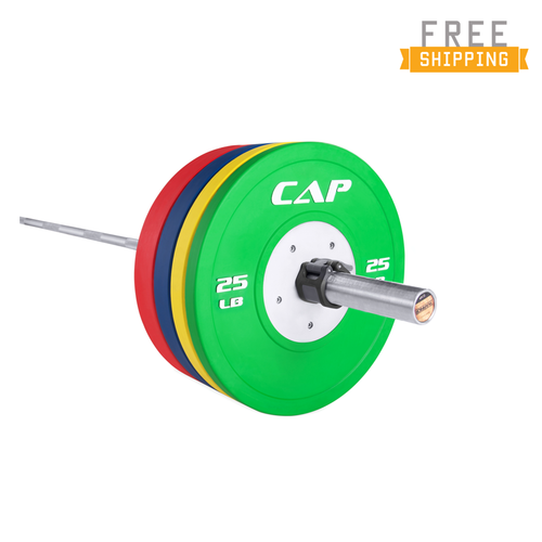 The Olympian 365lb Competition Set with Olympic 20KG (The Warrior) Needle Bearing Bar The Olympian 365lb Competition Set with Olympic 20KG (The Warrior) Needle Bearing Bar
