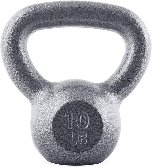 Grey Hammerstone Painted Cast Iron Kettlebell, 10-80 Pounds Available Grey Hammerstone Painted Cast Iron Kettlebell, 10-80 Pounds Available