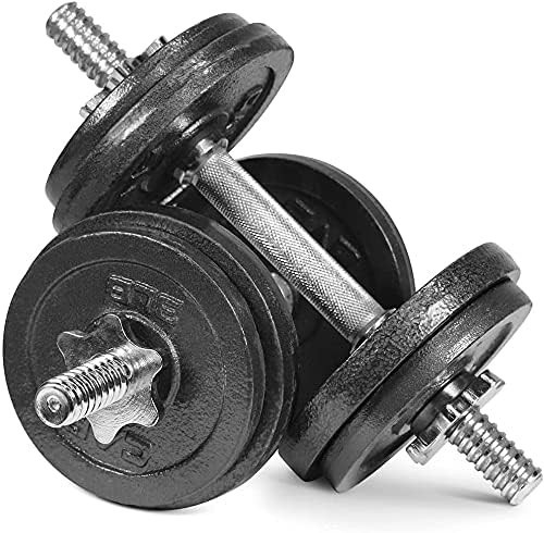 Adjustable Dumbbells Set with Plates, Handles & Collars , Multiple Sizes