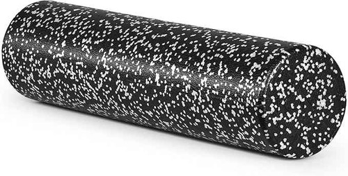 Tone Fitness High Density EPP Foam Exercise Foam Roller for Yoga, Pilates, Stretching, Massage, and Recovery - Black Speckled 24 Inch