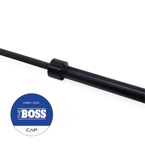 CAP Olympic Powerlifting Barbell Lifting Bar, Silver Zinc