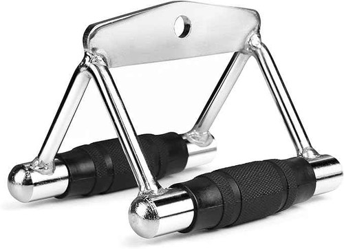 CAP Barbell Deluxe Double D Handle with Rubber Handgrips