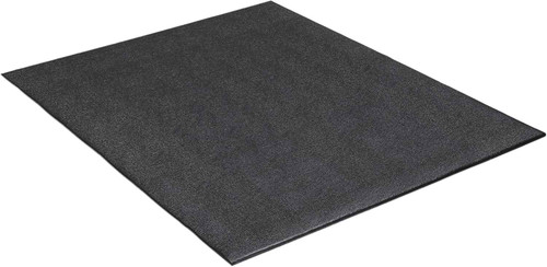 Cap Exercise Equipment Mat for Treadmill, Fitness Equipment Mat, Home Gym Floor Protection, Black - 48"L x 36"W x 0.3"Th