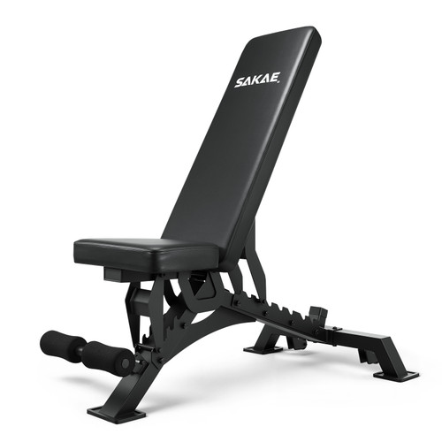 5° to -13° Incline, Decline & Flat Adjustable Weight Bench for Home Gym