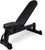 CAP+ Commercial Grade 7 Position Utility Adjustable Bench with Wheels, Black CAP+ Commercial Grade 7 Position Utility Adjustable Bench with Wheels, Black
