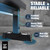 CAP+ Commercial Grade Flat Weight Bench with Wheels, Black CAP+ Commercial Grade Flat Weight Bench with Wheels, Black