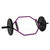 CAP Barbell Olympic 2-Inch Combo Hex Bar, Electric Grape Purple