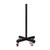 280 Lb Black Bumper Plate Set with Trolley Storage Rack (35 Lb Bumper Plate)