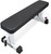CAP+ Commercial Grade Flat Weight Bench with Wheels, White CAP+ Commercial Grade Flat Weight Bench with Wheels, White