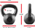 Black Hammerstone Painted Cast Iron Kettlebell, 10-80 Pounds Available Black Hammerstone Painted Cast Iron Kettlebell, 10-80 Pounds Available