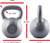 Grey Hammerstone Painted Cast Iron Kettlebell, 10-80 Pounds Available Grey Hammerstone Painted Cast Iron Kettlebell, 10-80 Pounds Available