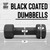 Black Neoprene Dumbbells with Anti-slip Grip & Anti-roll Hexagon Shape, Multiple Sizes Black Neoprene Dumbbells with Anti-slip Grip & Anti-roll Hexagon Shape, Multiple Sizes