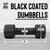Black Neoprene Dumbbells with Anti-slip Grip & Anti-roll Hexagon Shape, Multiple Sizes Black Neoprene Dumbbells with Anti-slip Grip & Anti-roll Hexagon Shape, Multiple Sizes