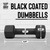 Black Neoprene Dumbbells with Anti-slip Grip & Anti-roll Hexagon Shape, Multiple Sizes Black Neoprene Dumbbells with Anti-slip Grip & Anti-roll Hexagon Shape, Multiple Sizes