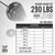 2-Inch Olympic Grip Plates Set with 7ft Olympic Barbell, 290lb / 300lb / 555lb