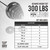 2-Inch Olympic Grip Plates Set with 7ft Olympic Barbell, 290lb / 300lb / 555lb