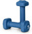 Tone Fitness Neoprene Dumbbell Weight Pairs with Anti-Roll Square Head | Multiple Options - Blue