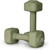 Tone Fitness Neoprene Dumbbell Weight Pairs with Anti-Roll Square Head | Multiple Options - Green