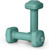 Tone Fitness Neoprene Dumbbell Weight Pairs with Anti-Roll Square Head | Multiple Options - Teal