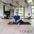 TONE Fitness Non-Slip Yoga & Pilates Mat – 72” x 23” x 1/4” Thick, V-Pattern | Multiple Options