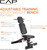 CAP Barbell Adjustable Training Utility Weight Bench | Multi-Position Incline Bench with 6 Backrest Adjustments, Leg Anchor, Wheels & 600 LB Capacity | Home Gym Strength Bench