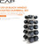 CAP Barbell Rubber Coated Hex Dumbbell Set with Vertical Rack | 150 lbs Free Weights Dumbbells Set for Home Gym | Multiple