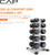 CAP Barbell Rubber Coated Hex Dumbbell Set with Vertical Rack | 200 lbs Free Weights Dumbbells Set for Home Gym | Multiple Options