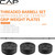 CAP Threaded Barbell Set with 100 LB Cement Grip Plates | 47" Threaded Bar, 25LB / 15LB / 10LB Grip Plates, Star Collars, Home Gym Weight Set for Strength Training