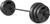 CAP Threaded Barbell Set with 100 LB Cement Grip Plates | 47" Threaded Bar, 25LB / 15LB / 10LB Grip Plates, Star Collars, Home Gym Weight Set for Strength Training