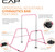 Cap Horizontal Adjustable Gymnastics Bar for Kids – Foldable Gymnastics Equipment, Adjustable Height, Indoor Gym Training Bar - Pink