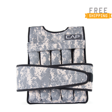 CAP Barbell 40 Lb Cap Adjustable Weighted Vest, Camouflage