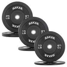Olympic Rubber Bumper Plates, Sets, Multiple Sizes