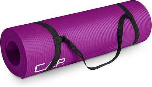 1/2-Inch High Density Exercise Yoga Mat with Strap