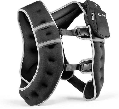 Weighted Vest | 8lb -30lbs | Reflective Workout Vest - Black