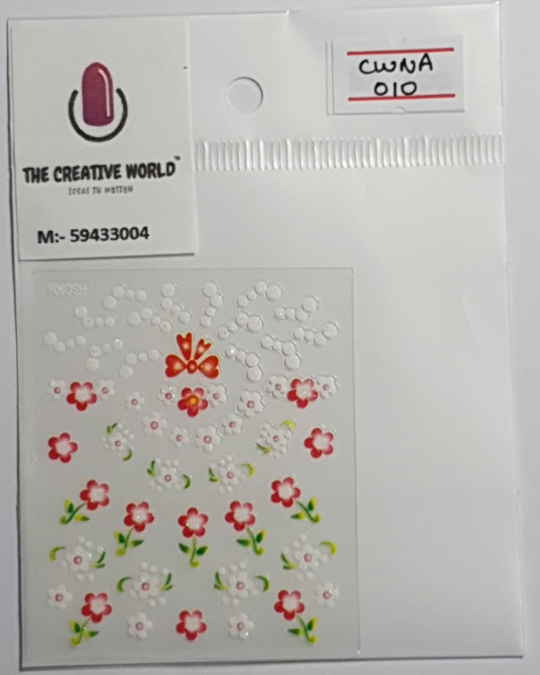 3D Nail Art Stickers - 010