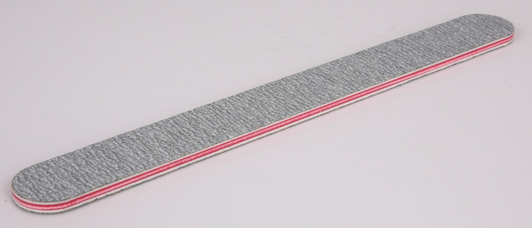 Zebra Straight Nail File - Grey - UK - 100/180 - (Pack 10)