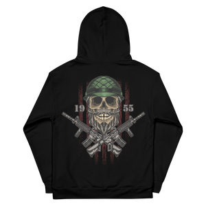 1955 Korean War Dedication - Dye Sublimated Unisex Hoodie 1955 Korean War Dedication - Dye Sublimated Unisex Hoodie