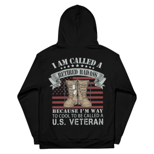 Retired Badass - Dye Sublimated Unisex Hoodie Retired Badass - Dye Sublimated Unisex Hoodie