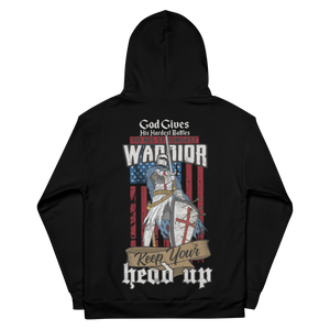 God Gives His Hardest Battles To His Strongest Warrior - Dye Sublimated Unisex Hoodie God Gives His Hardest Battles To His Strongest Warrior - Dye Sublimated Unisex Hoodie