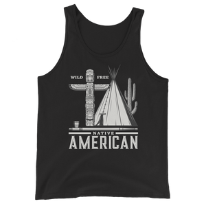 Native American Wild & Free - Unisex Tank Top Native American Wild & Free - Unisex Tank Top