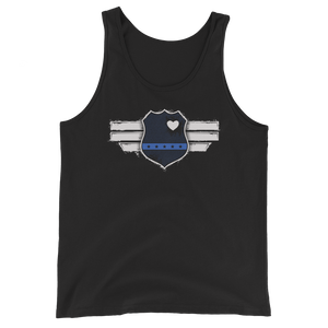 Thin Blue Line Series: Love The Thin Blue Line - Unisex Tank Top Thin Blue Line Series: Love The Thin Blue Line - Unisex Tank Top