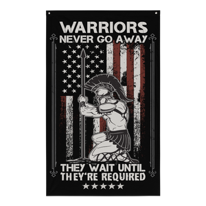 Warriors Never Go Away - Sublimated Flag