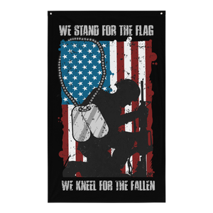 We Stand For The Flag...We Kneel For The Fallen - Sublimated Flag We Stand For The Flag...We Kneel For The Fallen - Sublimated Flag