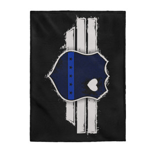 Thin Blue Line Series: Love The Thin Blue Line - Plush Blanket Thin Blue Line Series: Love The Thin Blue Line - Plush Blanket