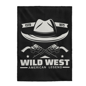 Wild West American Legend 2 - Plush Blanket Wild West American Legend 2 - Plush Blanket