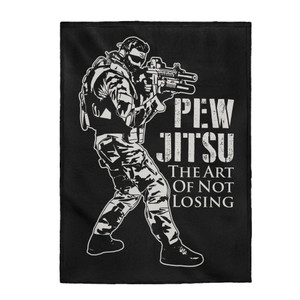 The Art Of Pewjitsu - Plush Blanket The Art Of Pewjitsu - Plush Blanket