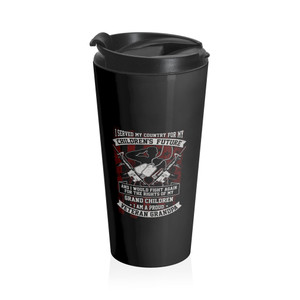 Veteran Grandpa - Stainless Steel Travel Mug Veteran Grandpa - Stainless Steel Travel Mug