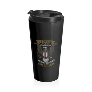 The American Veteran 4 - Stainless Steel Travel Mug The American Veteran 4 - Stainless Steel Travel Mug
